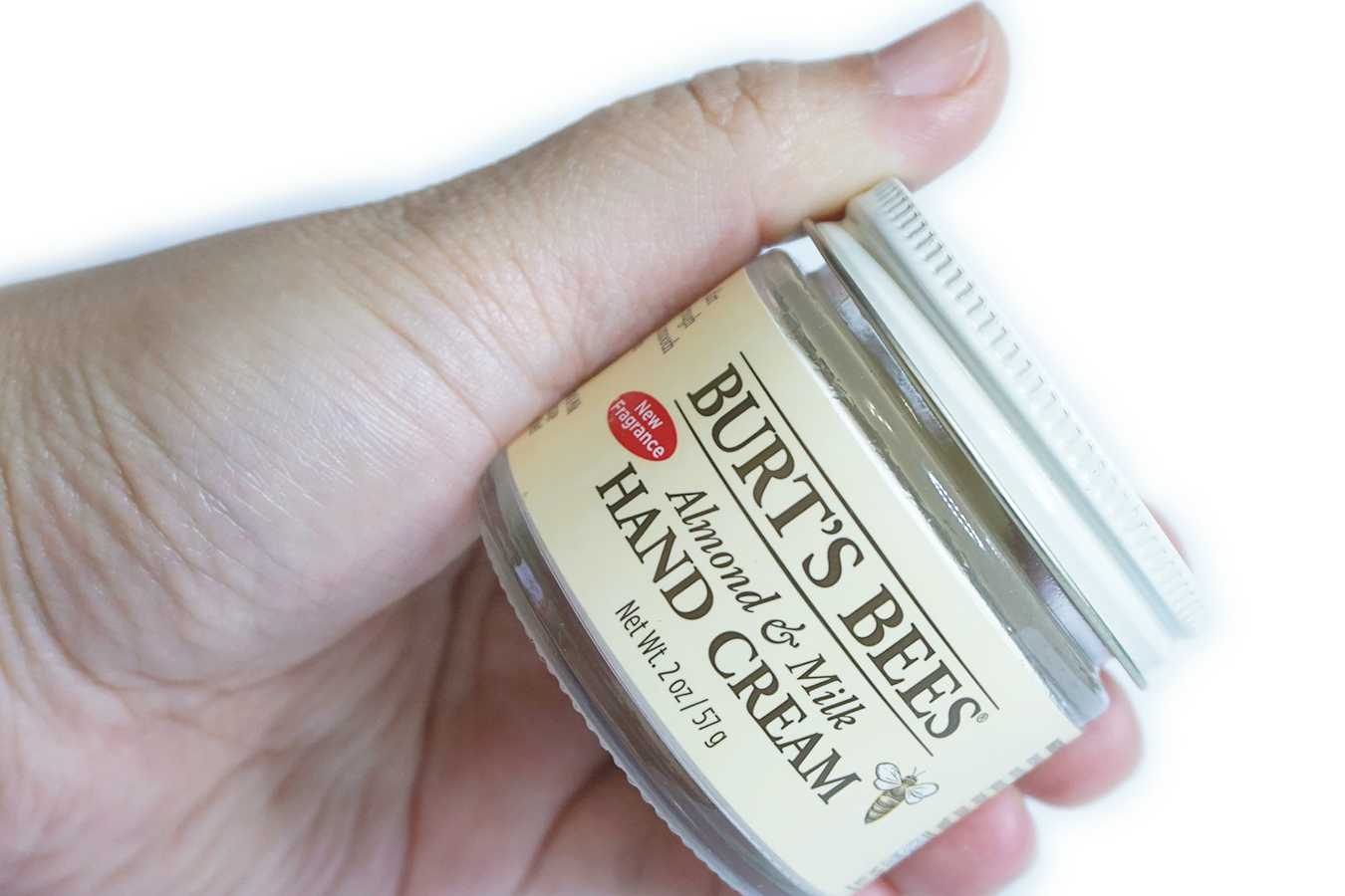 Burt's Bees Almond and Milk Beeswax Hand Cream Review Jello Beans