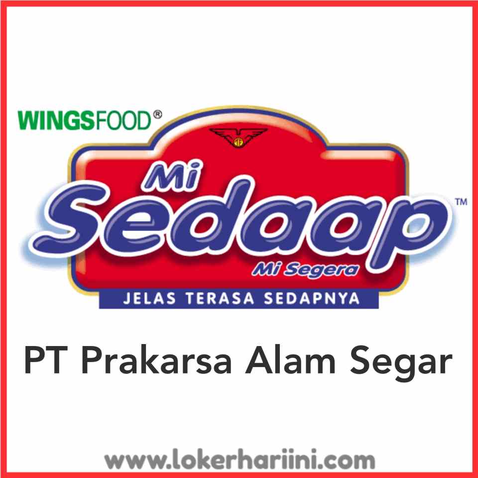 Helper Produksi Pt Prakarsa Alam Segar Mie Sedap Bekasi Agustus 2021