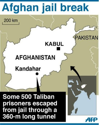 nearly 500 taliban flee in 'daring' afghan jailbreak