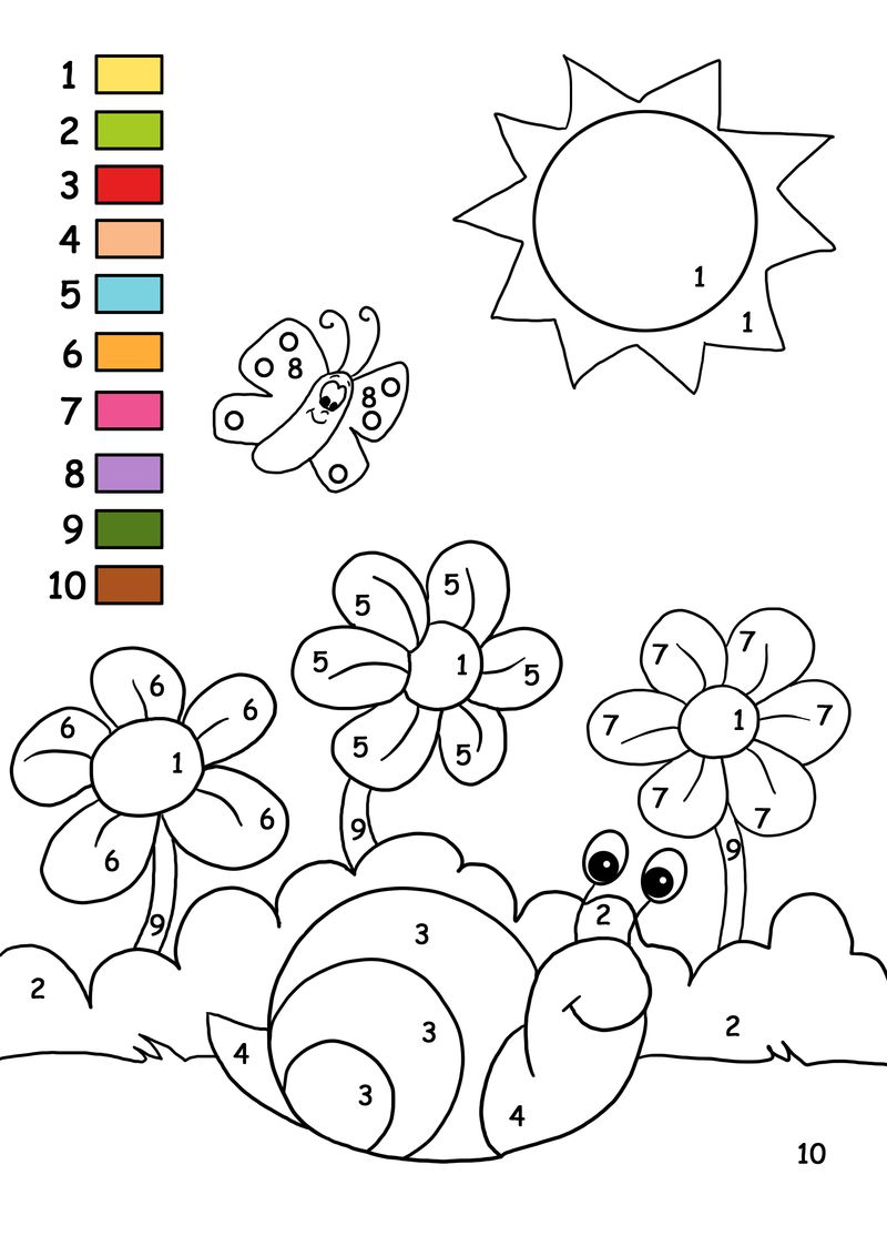 Color By Number Coloring Pages Printable Fun, Free and Easy