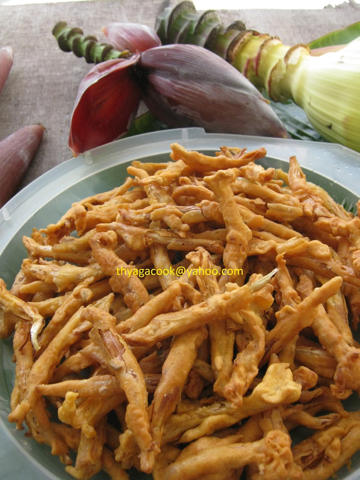 KARI LEAFS Malaysian flavour's VERY CRISPY FRIED BANANA FLOWERS