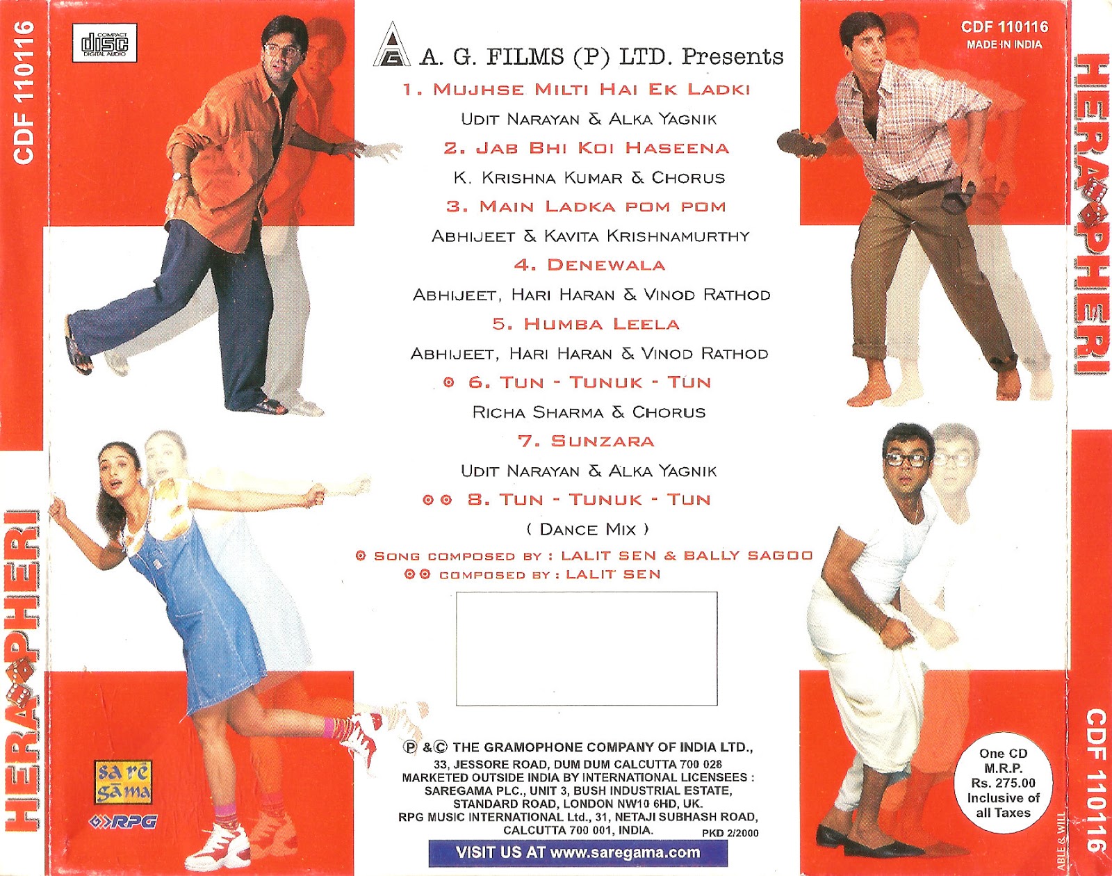 Download Hera Pheri [2000-MP3-VBR-320Kbps] Review