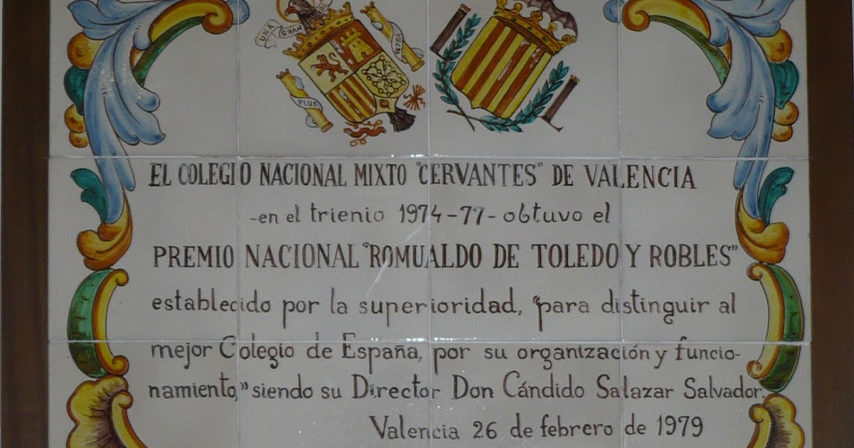LAPIDAS LAUDATORIAS Y CONMEMORATIVAS EN LA CIUDAD DE VALENCIA PREMIO