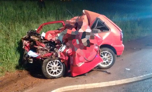 Campo Mourão: Jovem morre em grave acidente envolvendo um caminhão, um ônibus e um VW/Gol na BR-487