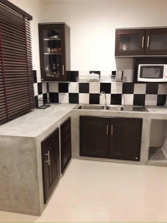 meja dapur cor dengan beton ekspos gambar inspiratif meja dapur cor dengan beton ekspos