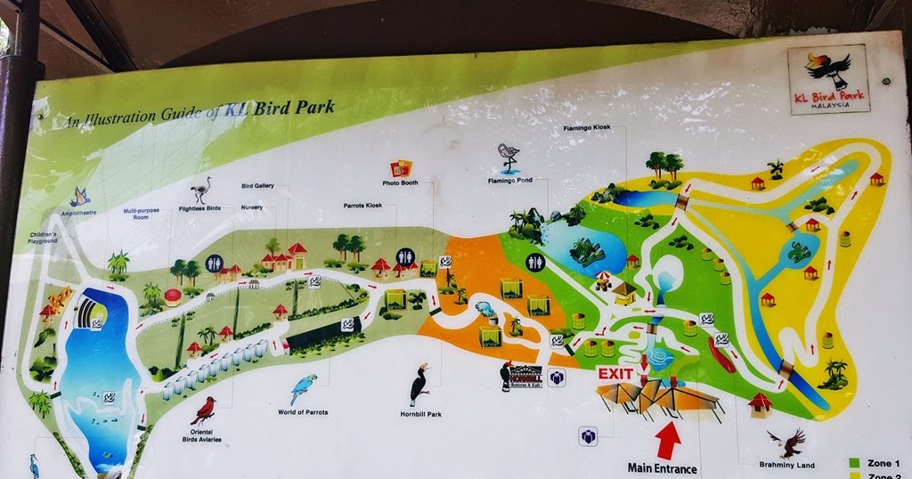Kl Bird Park Map Jalan - Jalan Ke Kl Bird Park
