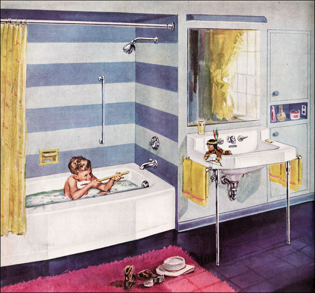 Vintage Bathrooms from 1950s