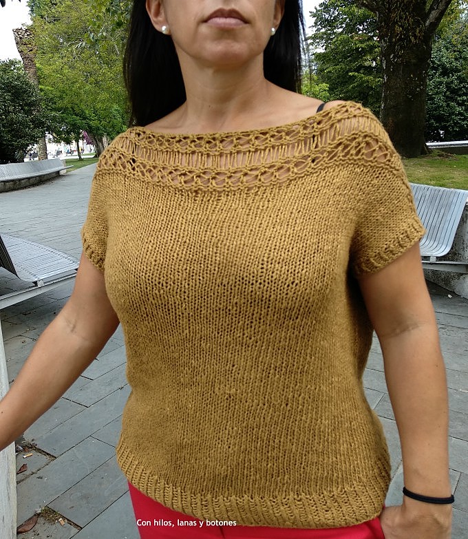 Con hilos, lanas y botones: Satawal Tee