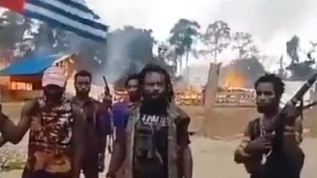 Makin Beringas! Klaim Bakar Perusahaan Kayu di Sorong, KKB: Kami Tolak Segala Bentuk Pembangunan di Papua!