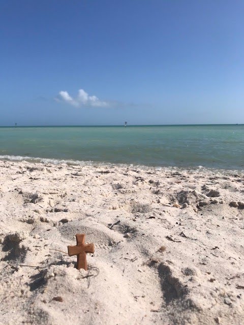 Cross at the beach