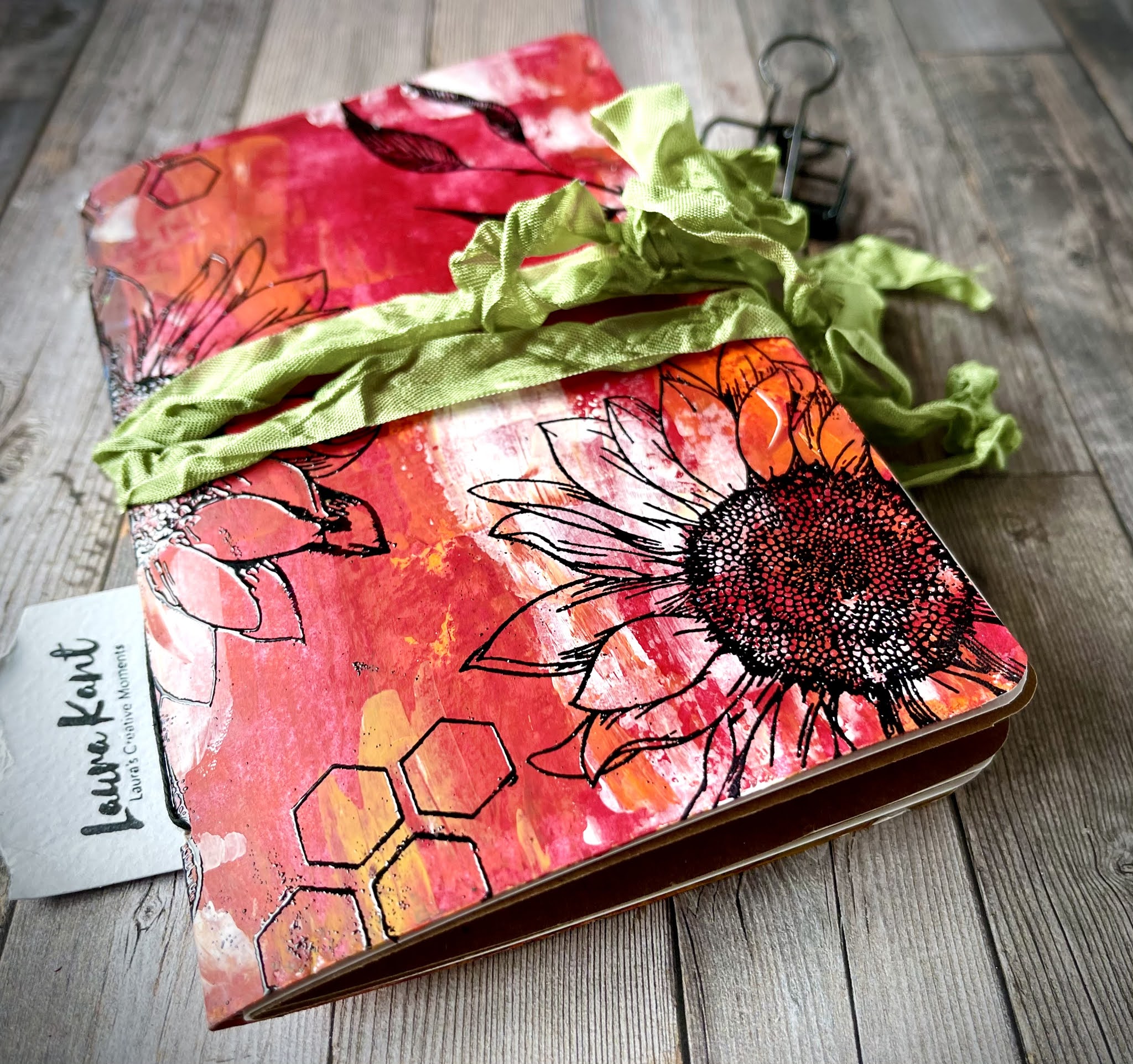 Laura's Creative Moments A mixed media notebook