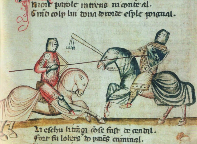 Тройной кеттенморгенштерн в турнирном поединке XIV века