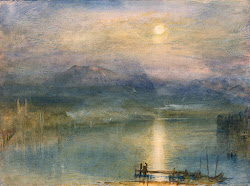 turner paintings famous william jmw joseph lake mallord moonlight switzerland touch