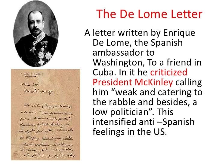 De Lome Letter Definition Thankyou Letter