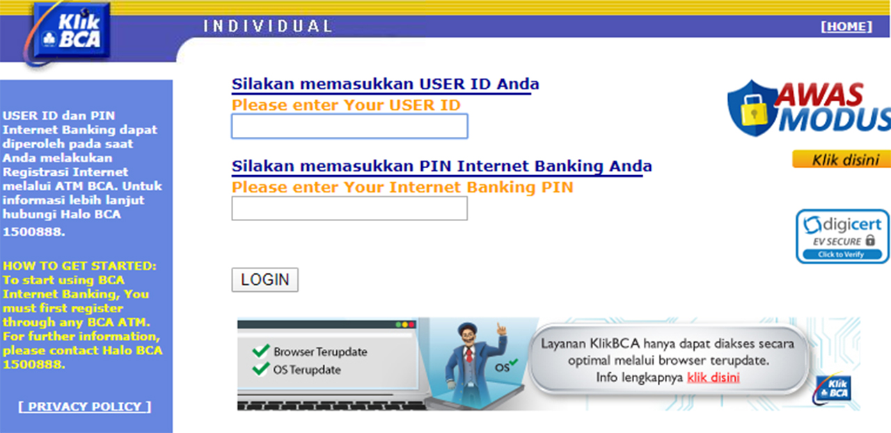 Cara Buat Internet Banking BCA Beserta Aktivasinya