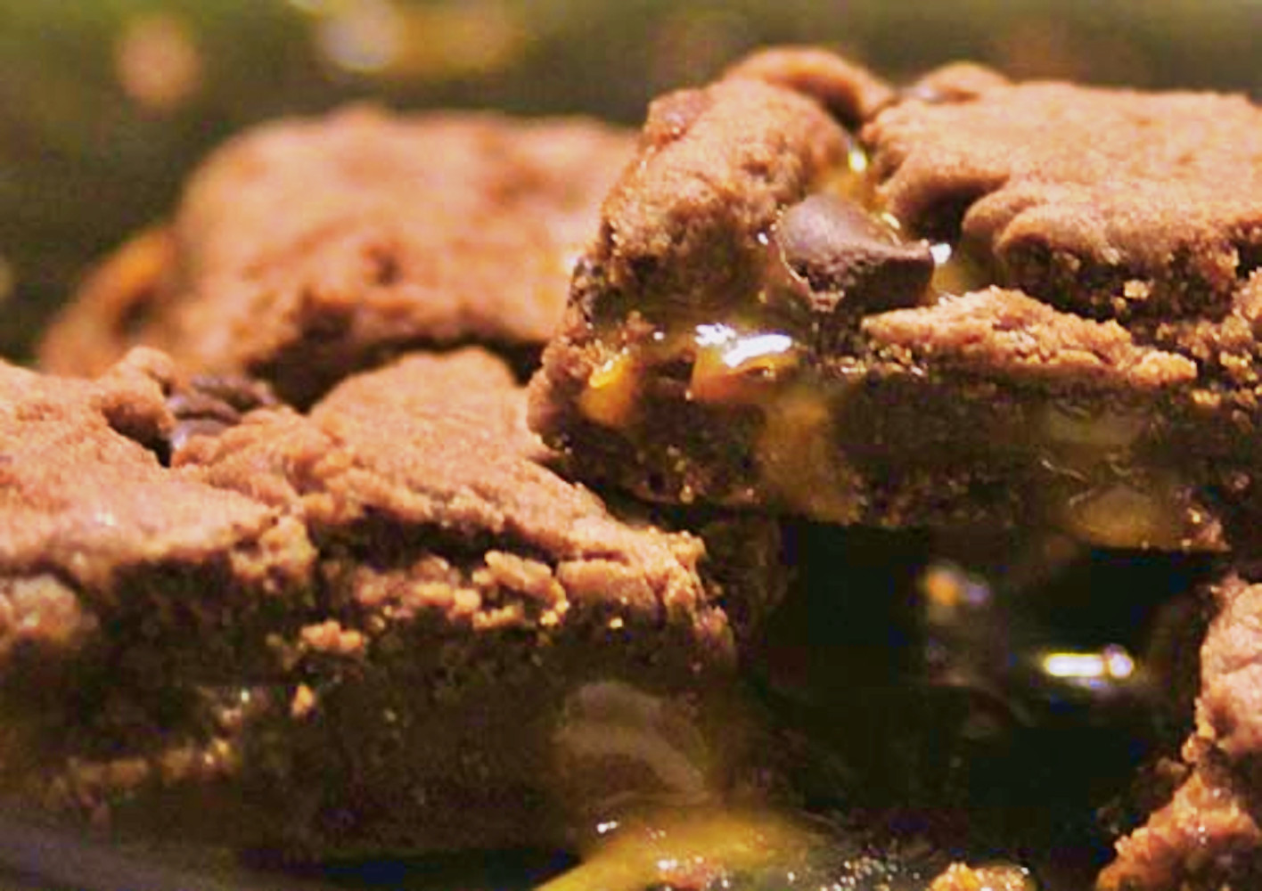 chocolate caramel brownies