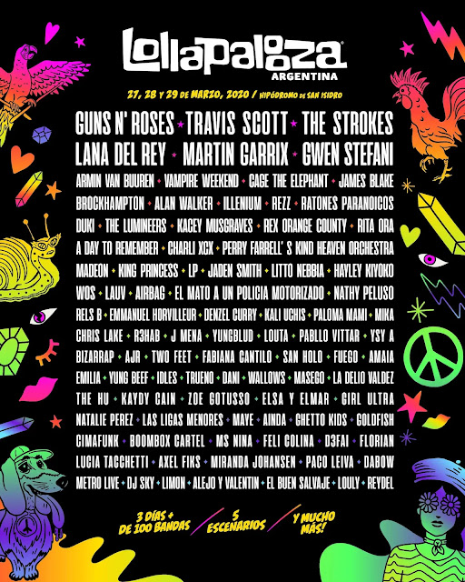 ¿Qué artistas nacionales participarán en el Lollapalooza Argentina?