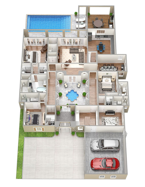 denah rumah minimalis denah rumah mewah
