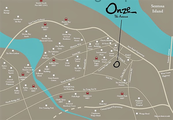 Onze @ Tanjong Pagar Location Map