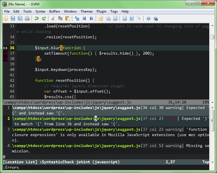 The Chef Programmer: Syntax check for PHP and JavaScript inside Vim