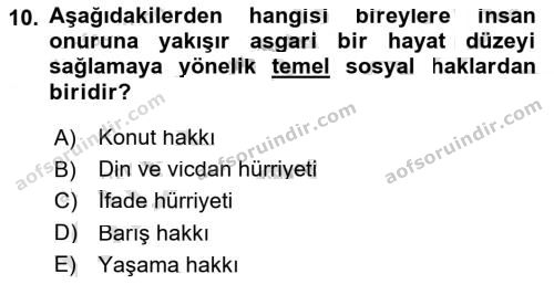 aöf türk anayasa hukuku dersi ara sınav vize 2019 2020 yılı 10.soru