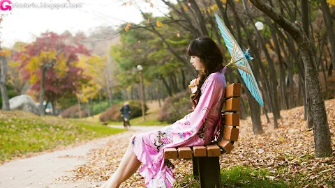 Lee Ga Na in Kimono