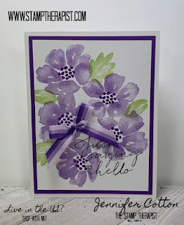 This Blossoms in Bloom Bundle card uses Stampin' Up!'s 2020-2021 Annual Catalog items!  Check out the blog for details.  #StampTherapist #StampinUp