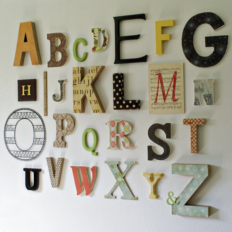 Alphabet Letters For Wall Thankyou Letter
