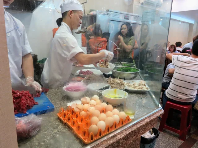 Kitchen at Pho 10 in Hanoi Vietnam