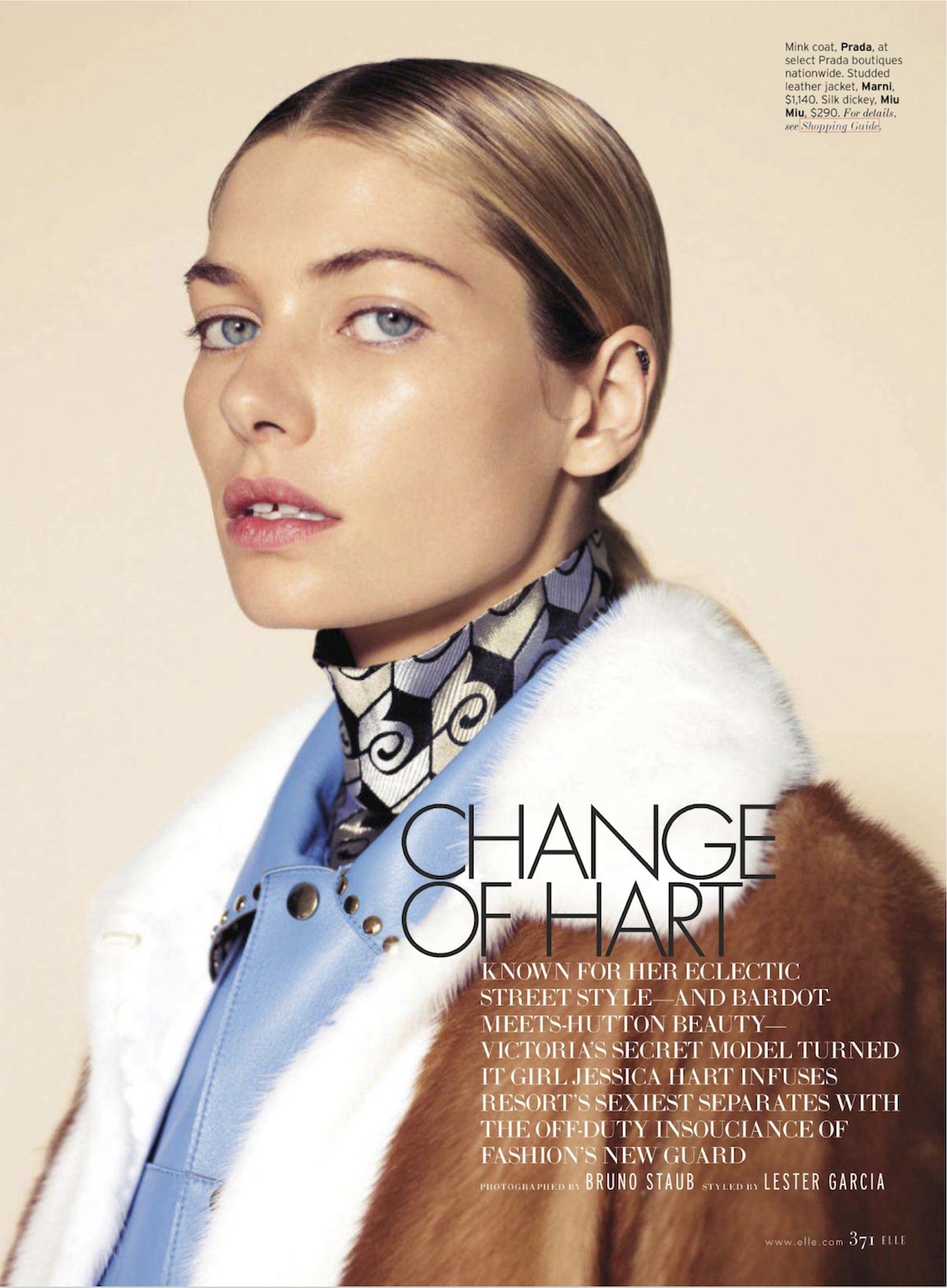 change of hart: jessica hart by bruno staub for us elle october 2012 ...