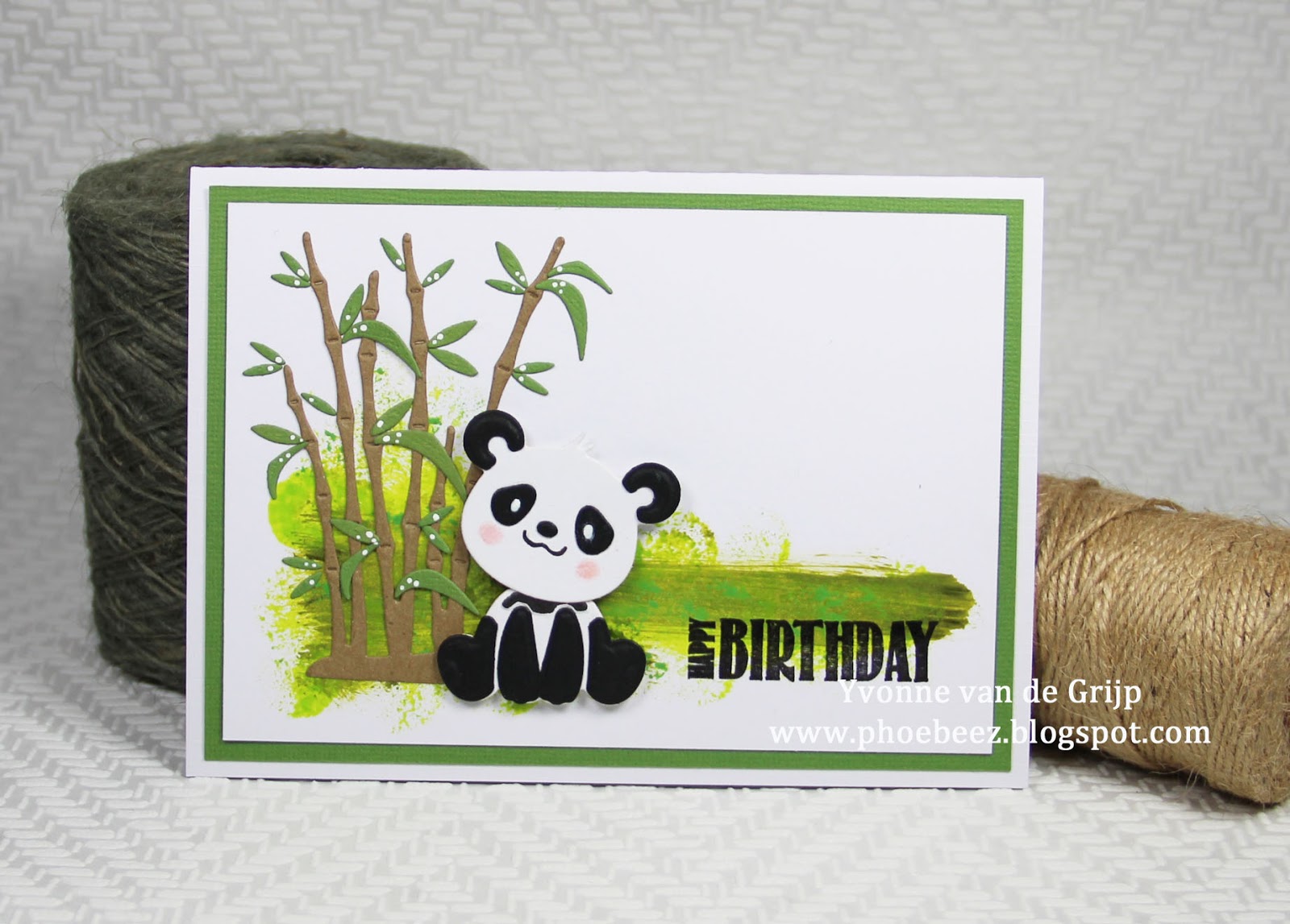 Phoebeez Cute panda card....