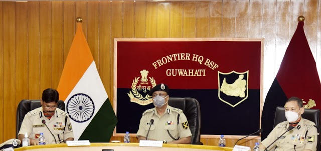 ADG, BSF (Eastern Command), Kolkata Reviewed the operational readiness of BSF Guwahati Frontier