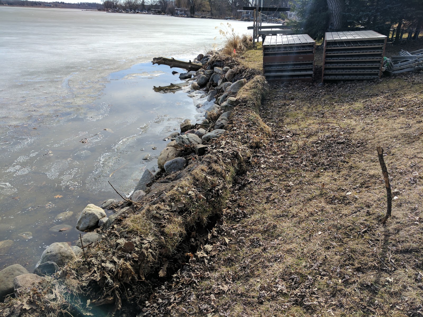 Ice Heaving or Ice Jacking in Twin Lakes, Wisconsin