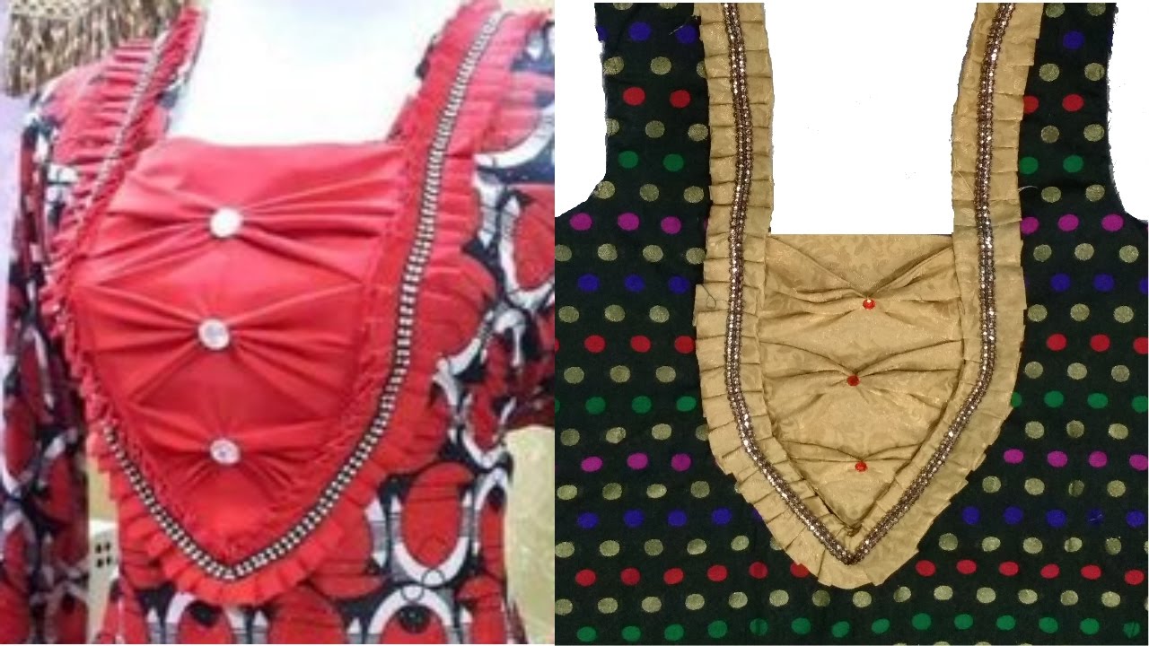 new dress neck pattern