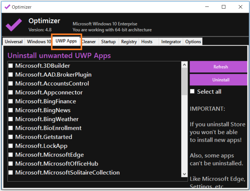 win 10 optimize for performance