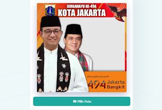 Frame twibbonize Dirgahayu Jakarta - kanalmu