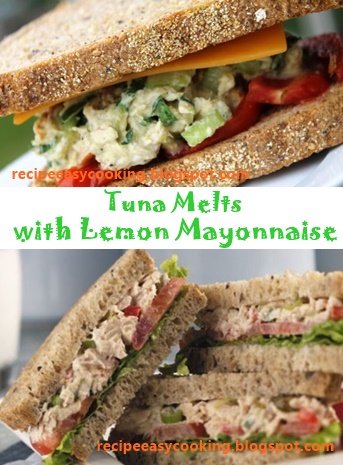 Tuna Melts with Lemon Mayonnaise Recipe