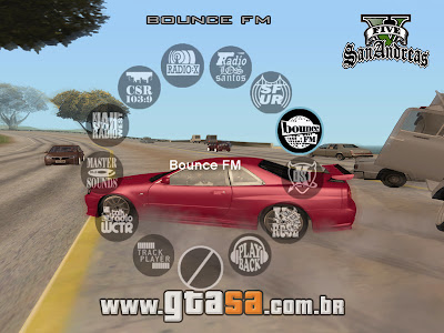 GTA 5 Radio Wheel HUD Mod para GTA San Andreas