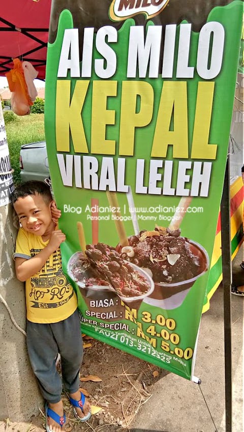 Ais Milo Kepal Viral Leleh, Taman Merbok, Melaka