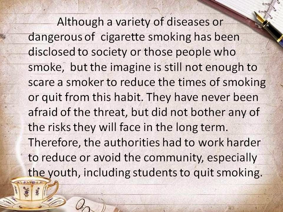 solution of smoking problems essay