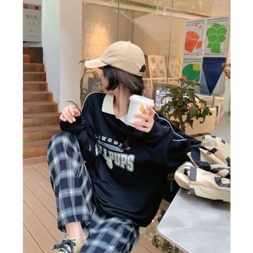 Áo Thun Sweater Unisex Nỉ Form Rộng BULLPUPSS Dáng dưới 66kg - Áo Nỉ Cổ Bẻ In Chữ G0110 21 f271dbbe0 c0d5 4da0 b56a