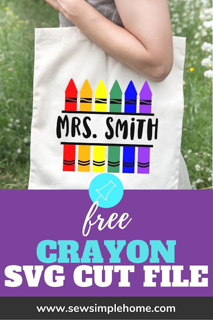 Show those teachers you care with this fun teacher crayon SVG cut file.
