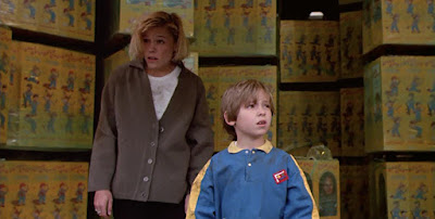 Alex Vincent plays Andy and Christine Elise plays Kyle in the horror movie "Child's Play 2" (1990)