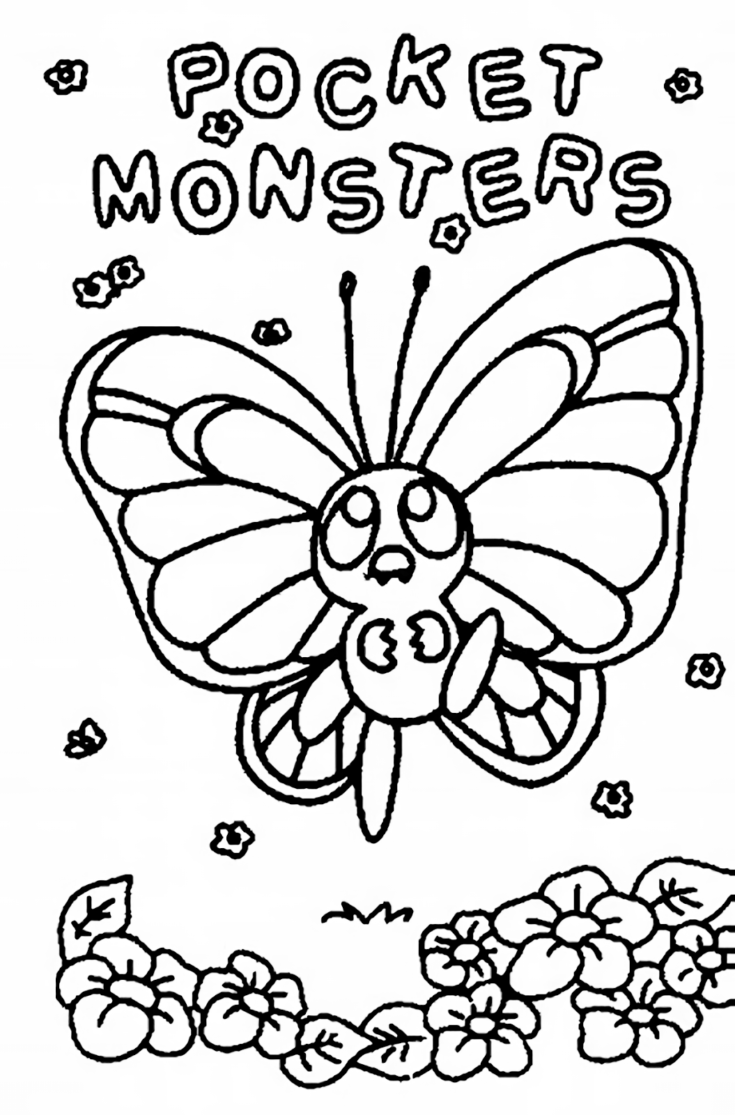 Butterfree Coloring Pages Gallery - Free Pokemon Coloring Pages