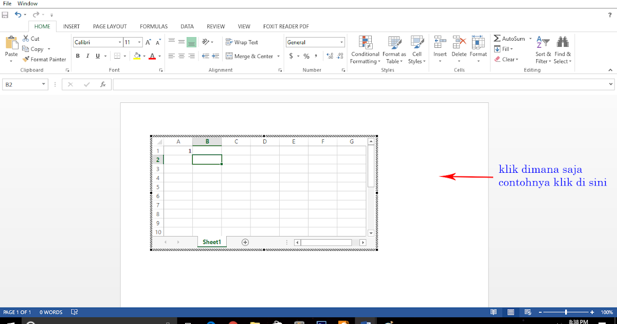 Cara insert table di Ms. Word LOXDI