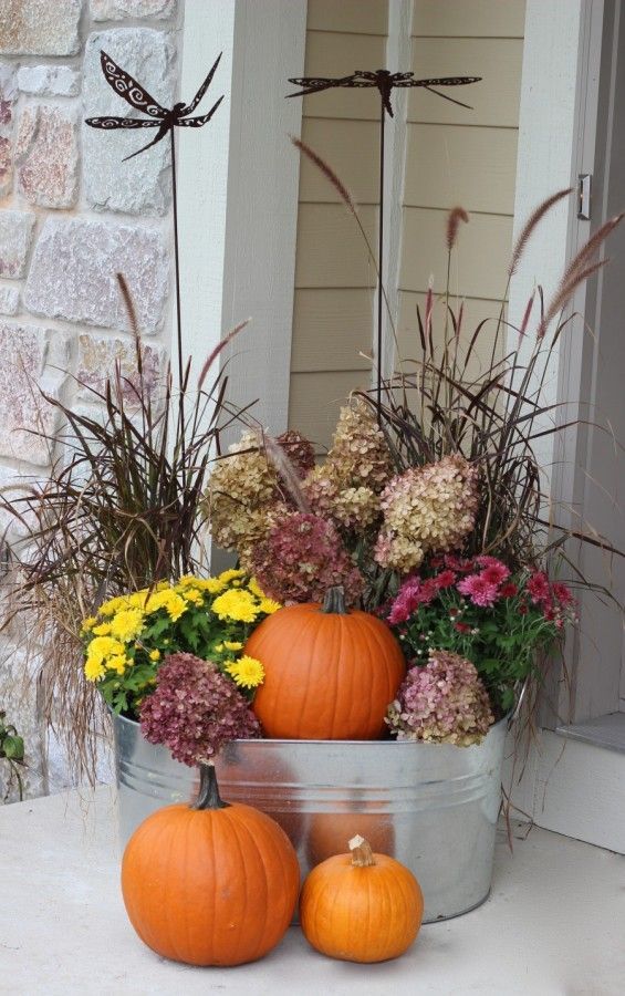 Pretty Fall Window Box and Container Ideas Thrifty Decor Chick