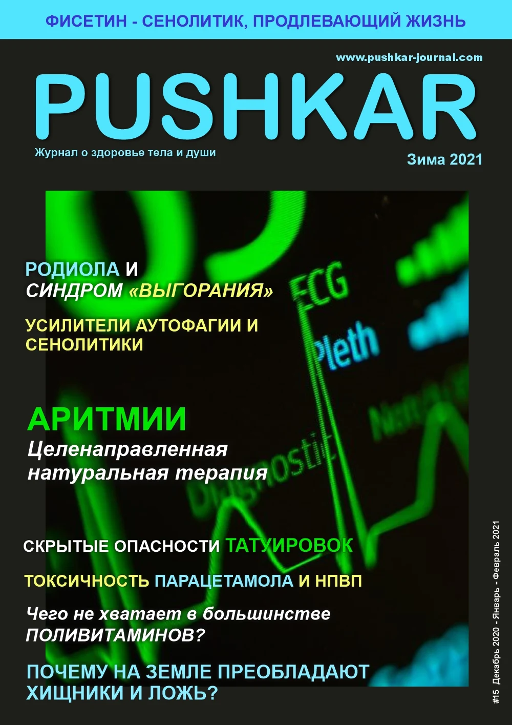 ЖУРНАЛ PUSHKAR №15 ЗИМА 2021.