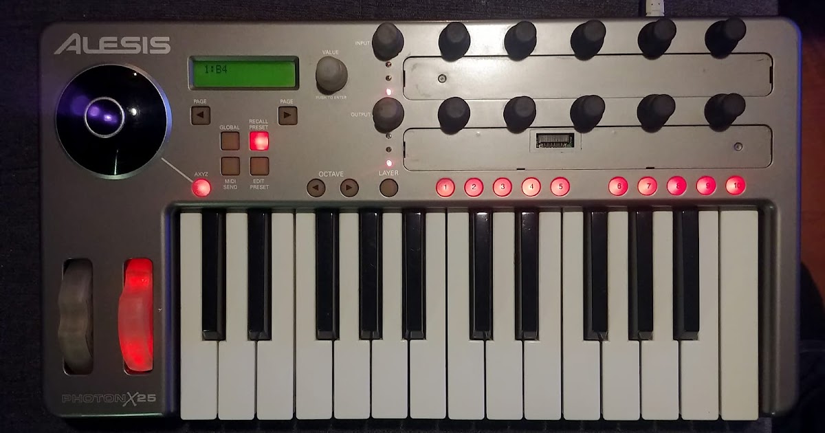 MATRIXSYNTH Alesis Photon X25 MIDI Controller / Audio Interface