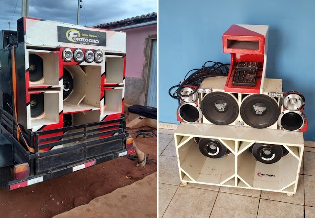 Polícia Militar apreende paredões de som no município de Ourolândia