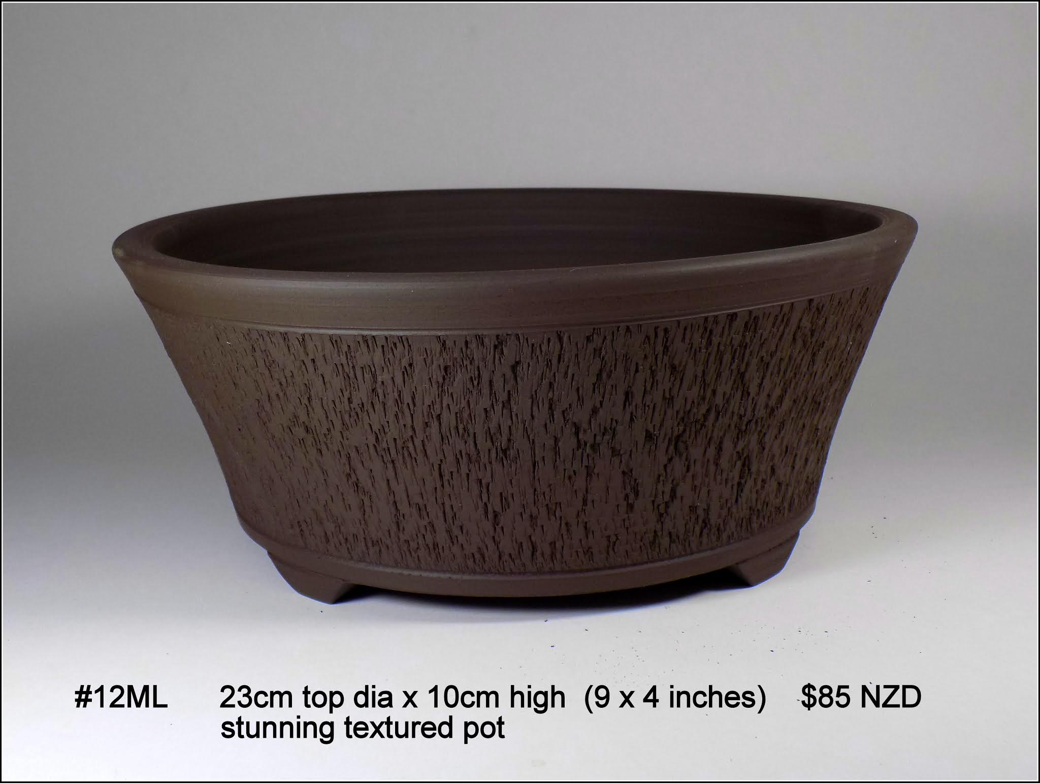 Fionna's Bonsai Pots, Kiwi Made, In New Zealand Mediums (Larger)